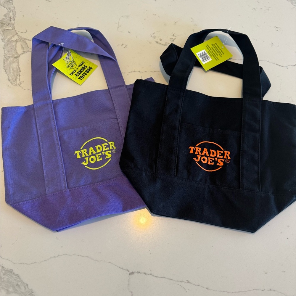 Trader Joe's Trick or Treat Canvas Tote Bag